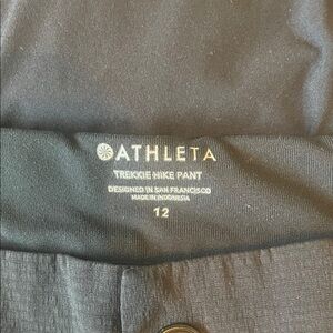 Athleta Black Outdoor Pants